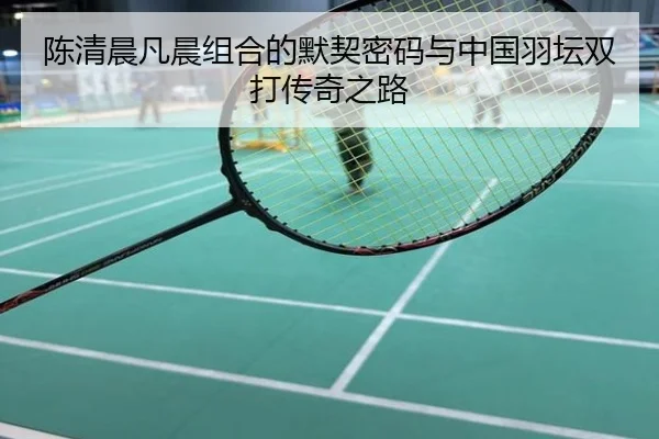 陈清晨凡晨组合的默契密码与中国羽坛双打传奇之路